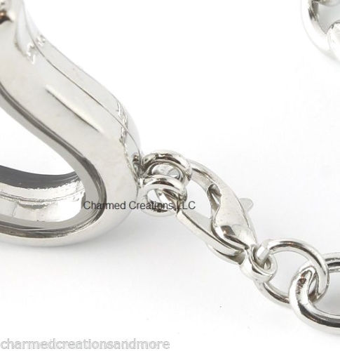 Twist Locket Base Bracelet PU Leather Floating Charms Watch Bracelet  Wristband | eBay